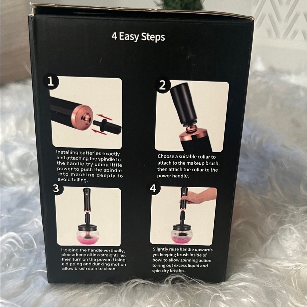 New in Box--Never Used (still wrapped in plastic) Automatic Makeup Brush Cleaner - Picture 5 of 8